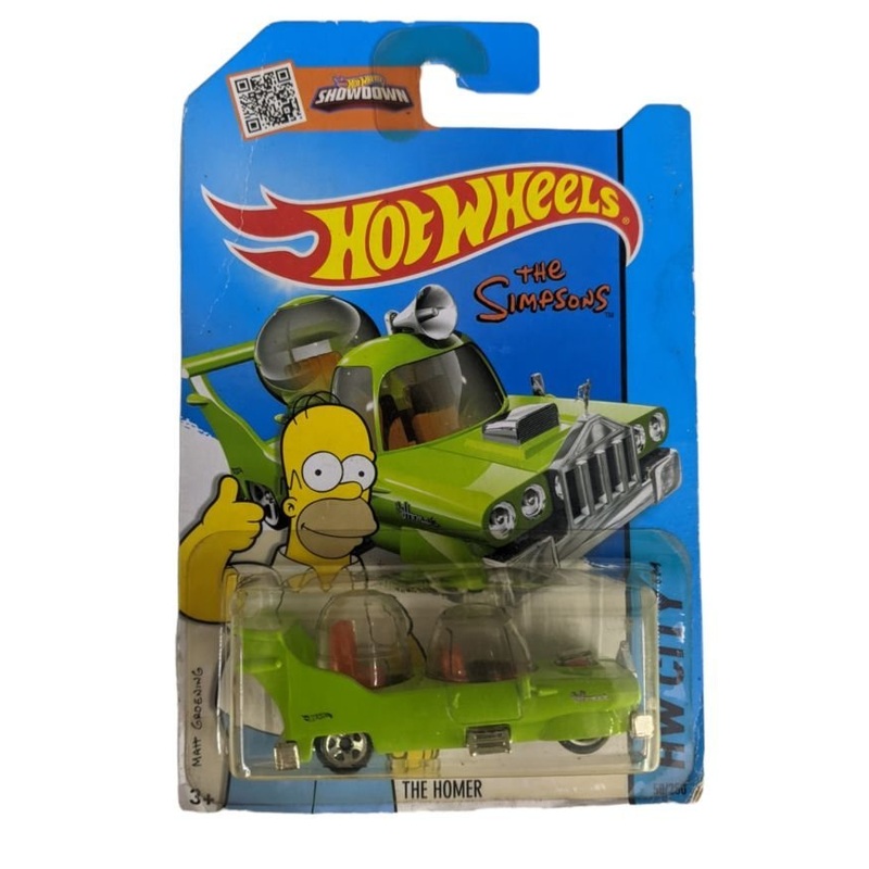 EXCLUSIVE Hotwheels Hw Citya the Simpsons the Homer (Blister damage car mint condition)