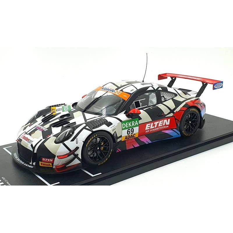 Ixo 2018 Porsche 911 991.2 GT3 R Iron Force No.69 ADAC GT Masters 2018 Slooten, Luhr 1:18