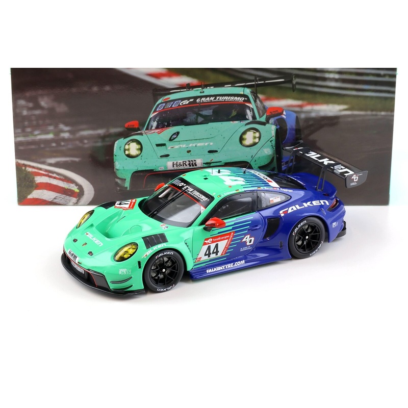 Ixo 2023 Porsche 911 992 GT3 R Team Falken Motorsports No 44 24hr Nurburgring 2023 1:18