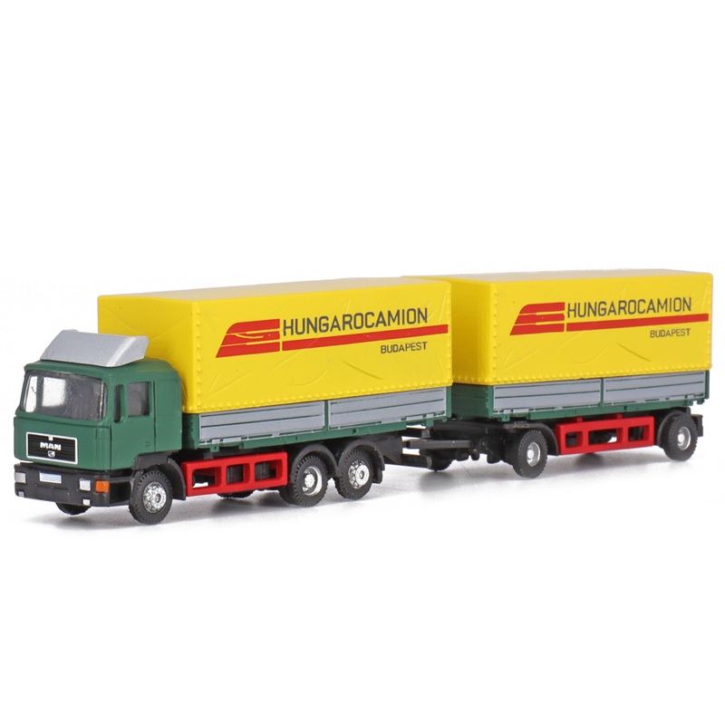 Truck MAN F90 3-axle swap body trailer Hungarocamion