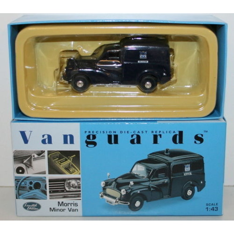 VANGUARDS 1/43 VA11014 MORRIS MINOR VAN METROPOLITAN POLICE DOG SECTION