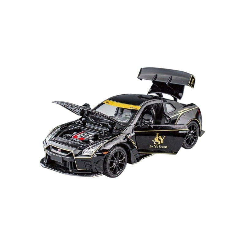 XQT Nissan GT-R R35 Alloy Car Simulation Die-Cast Model 1:22 Scale