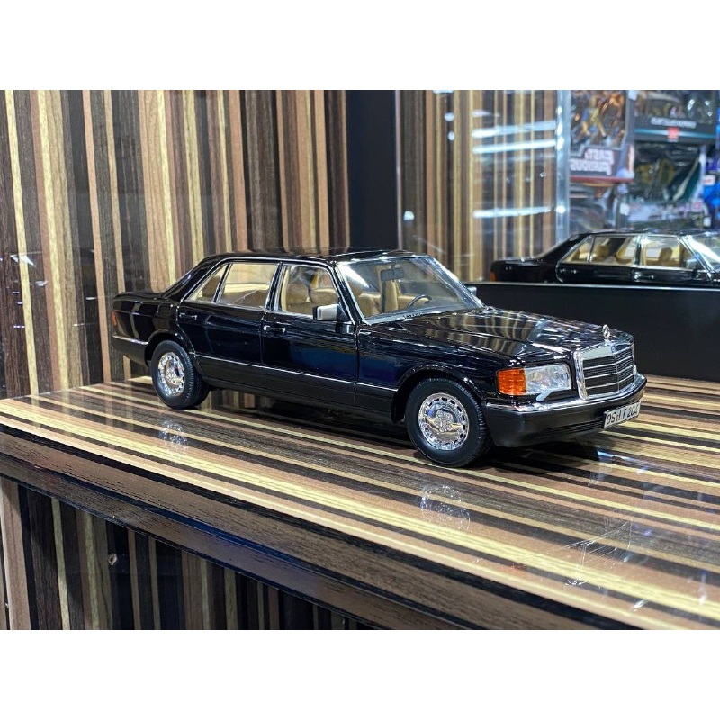 1/18 Diecast Mercedes-Benz 560 SEL 1989 Black Norev Scale Model Car