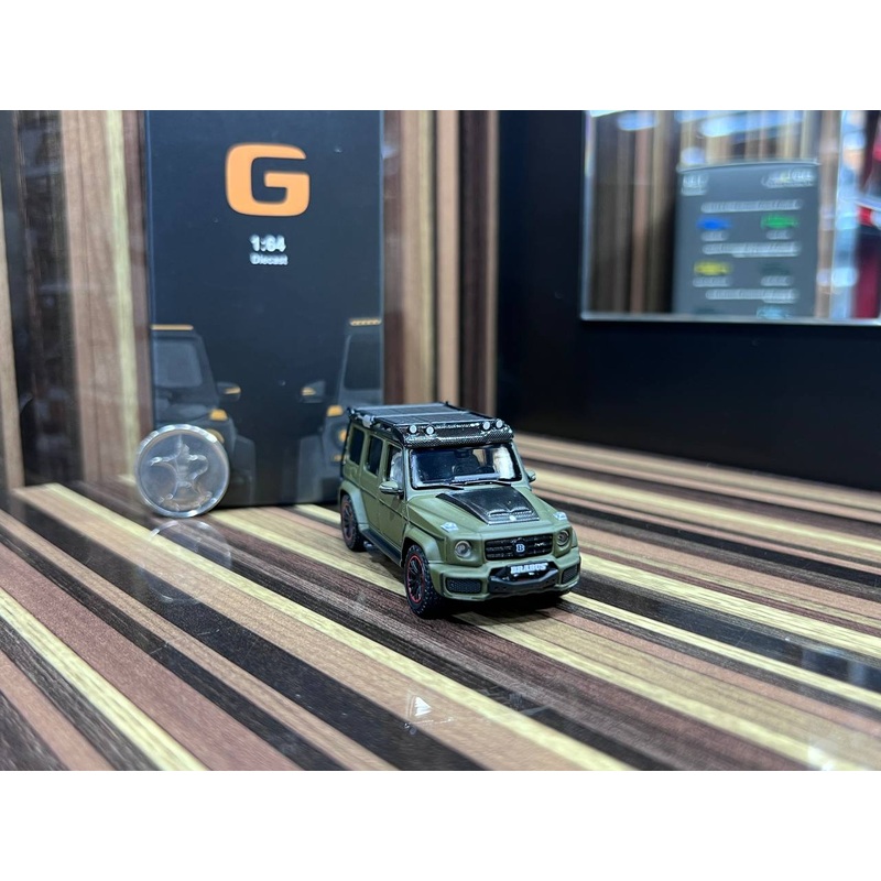 1/18 Diecast Mercedes-Benz Brabus G63 Adventure Olive Almost Real Scale Model Car