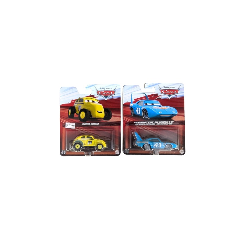 Disney pixar cars gearsten marshall & strip weathers aka the king set of 2
