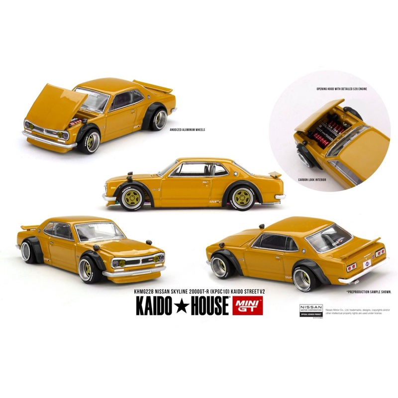 [ETA:  Mar 2026 ] Mini GT x KaidoHouse 1/64 Nissan Skyline 2000 GT-R (KPGC10) Kaido Street V2