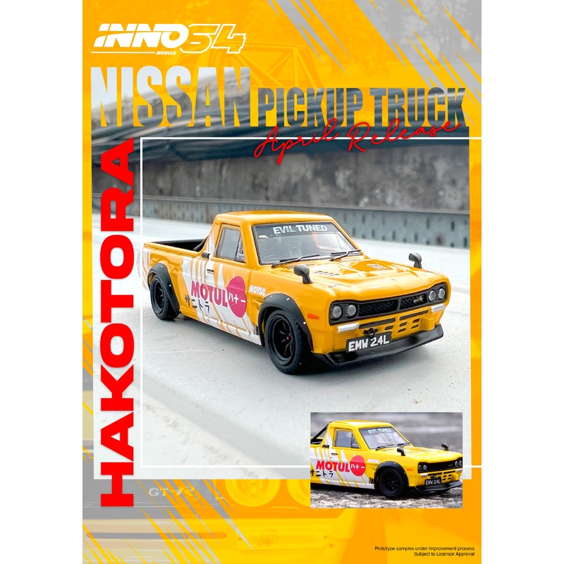 Inno64 1/64 NISSAN HAKOTORA PICK UP TRUCK MOTUL Livery