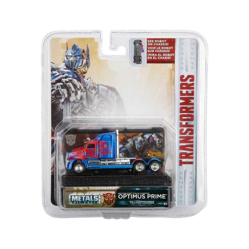 Metals Diecast Transformers Western Star 5700 XE Optimus Prime 1:64 Scale