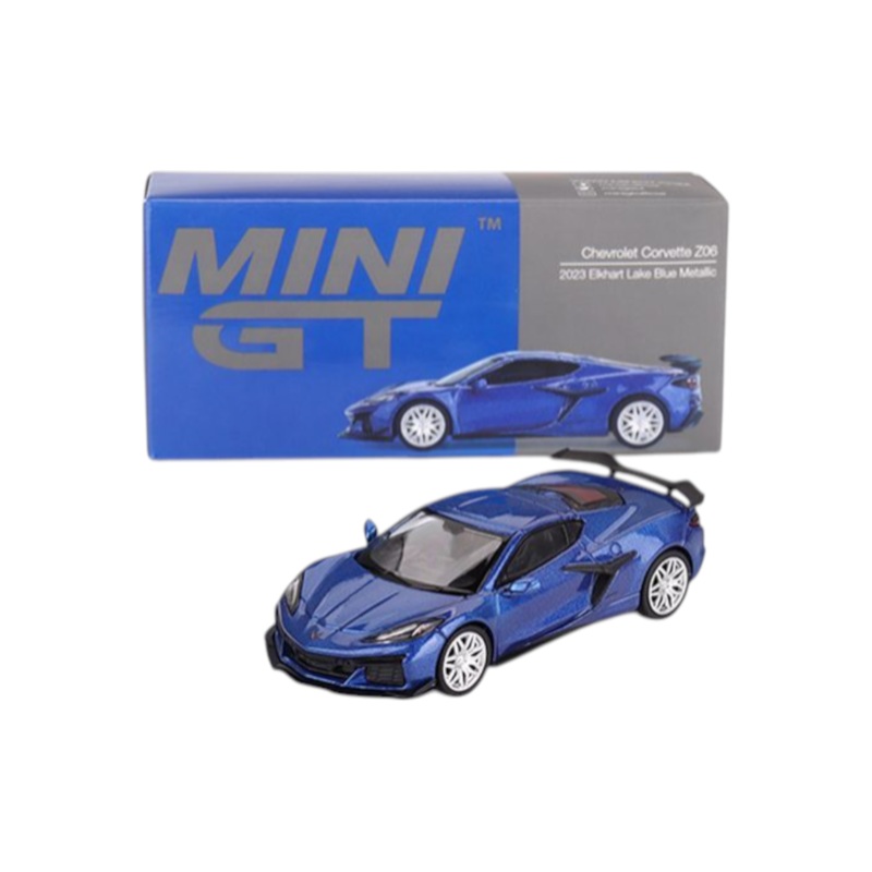 Mini GT Chevrolet Corvette Z06 (2023 Elkhart Lake Blue Metallic) Code-892 1:64 Scale