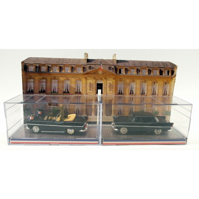 Norev 1/43 Scale Diecast - Simca Presidentielle De Gaulle + Simca Chambord