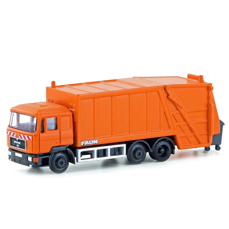 Truck MAN F90 garbage truck neutral orange