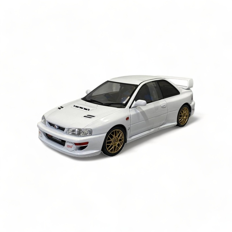 1/18 Solido Subaru Impreza 22B (1998) - Metal Diecast, Classic White Model Car