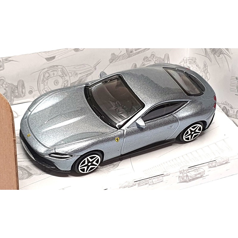 Burago 1/43 Scale Diecast 18-36000 - Ferrari Roma - Met. Grey