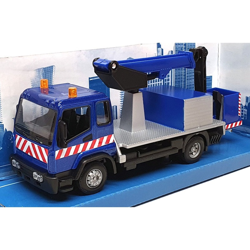 Burago Appx 16cm Long 18-32261 - Municipal Truck With Man Platform - Blue