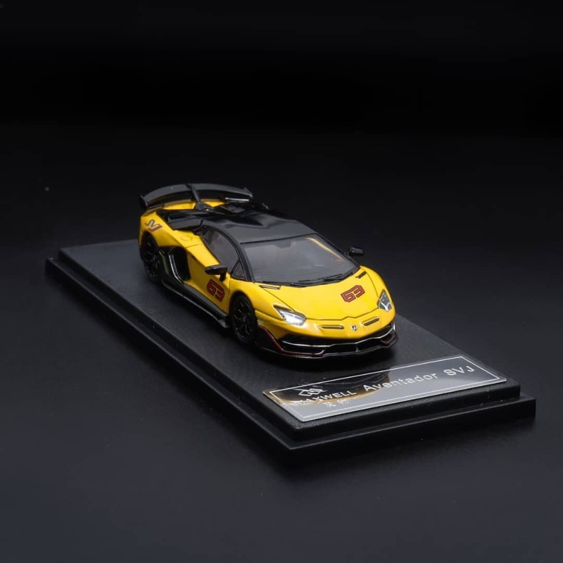 [ETA:  Nov 2025 ] MaxWell x Rhino Model 1/64 AventadorLP770-4SVJ63 Yellow