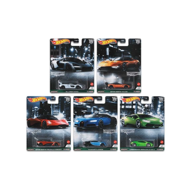 EXCLUSIVE Hotwheels Exotic Envy set of 5