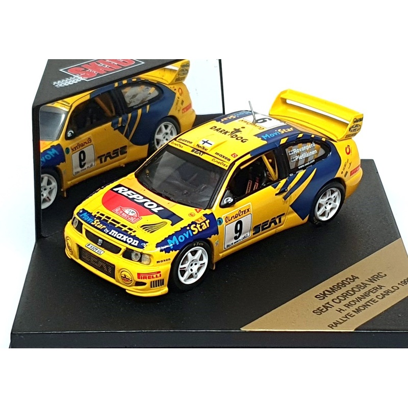 Skid 1/43 Scale SKM99034 - Seat Cordoba WRC #9 Monte Carlo Rally 1999 Rovanpera