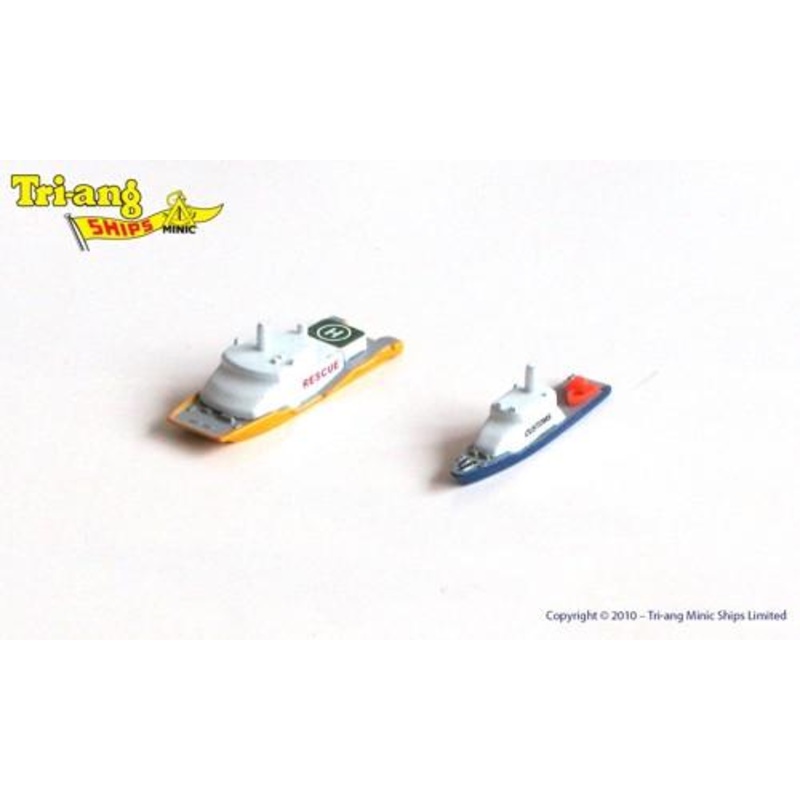 TRIANG Rev Cutter & Res Catamaran - 1:1200 Scale