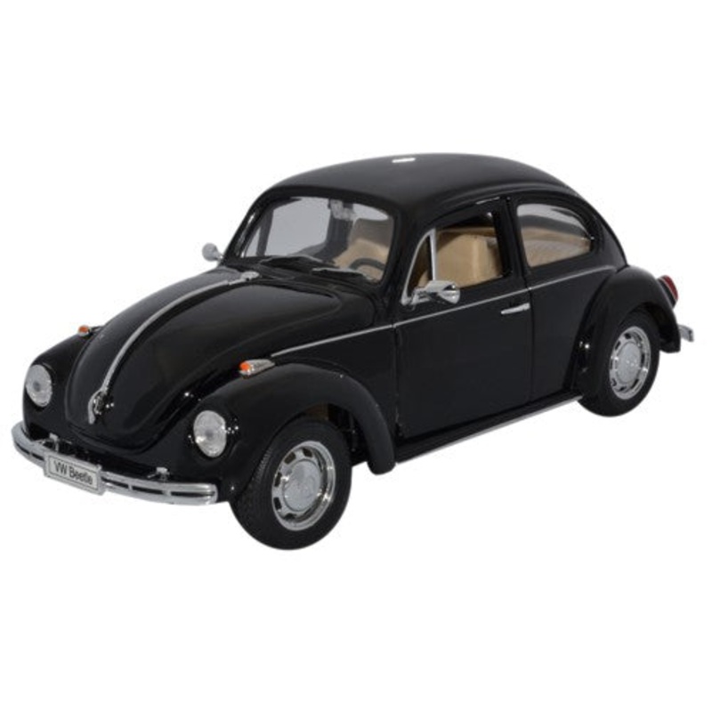 Welly VW Beetle Hard Top Black - 1:24 Scale
