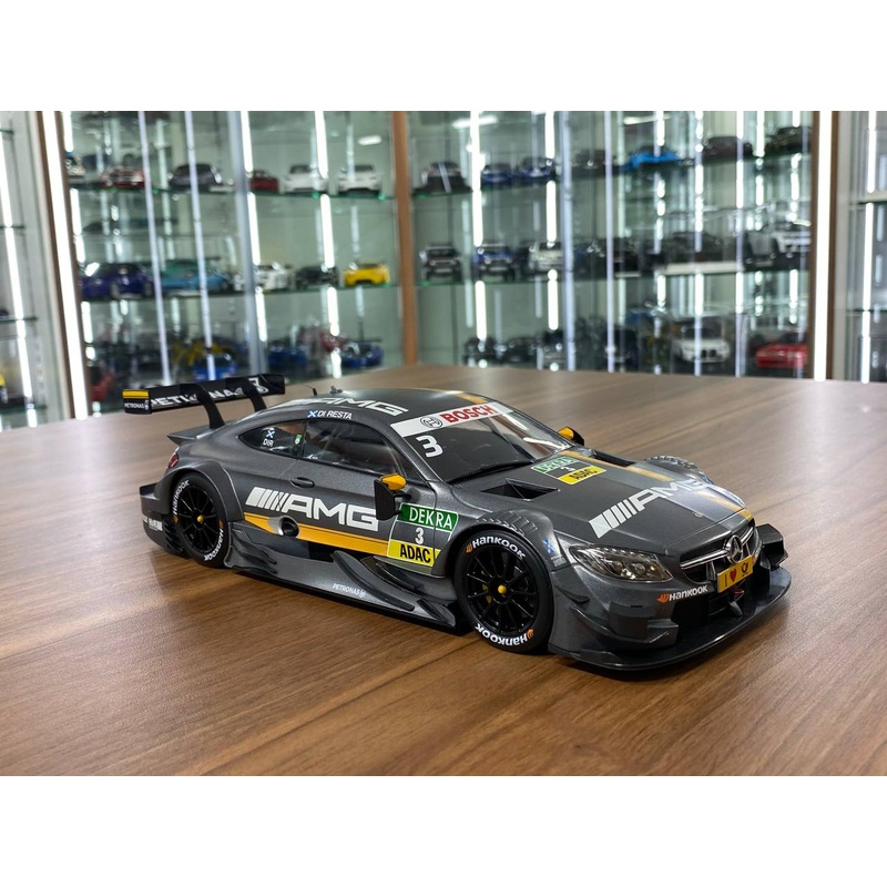 1/18 Diecast AutoCult Dealer Edition Mercedes-AMG C 63 DTM 2016 #3 Paul di Resta  Matte Grey Racing Decal