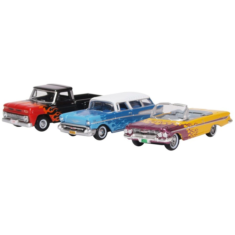 3 Piece Set Chevrolet Hot Rods