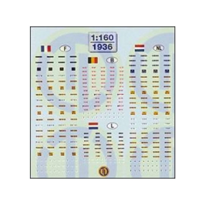 Decals license plate BeNeLux + France