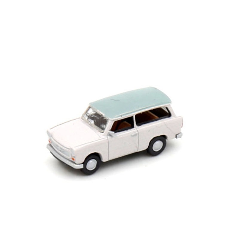 Finished model car Trabant 601 Universal  light grey-light blue