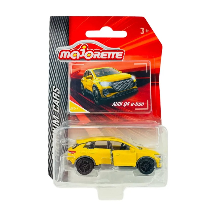 MAJORETTE PREMIUM AUDI Q4 e-tron YELLOW 1:62 NEW IN BLISTER DIE CAST METAL MODEL
