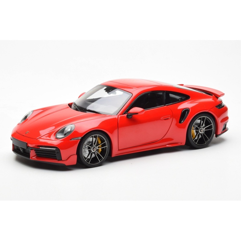 Minichamps 2021 Porsche 911 992 Turbo S Sport Design Guards Red 1:18