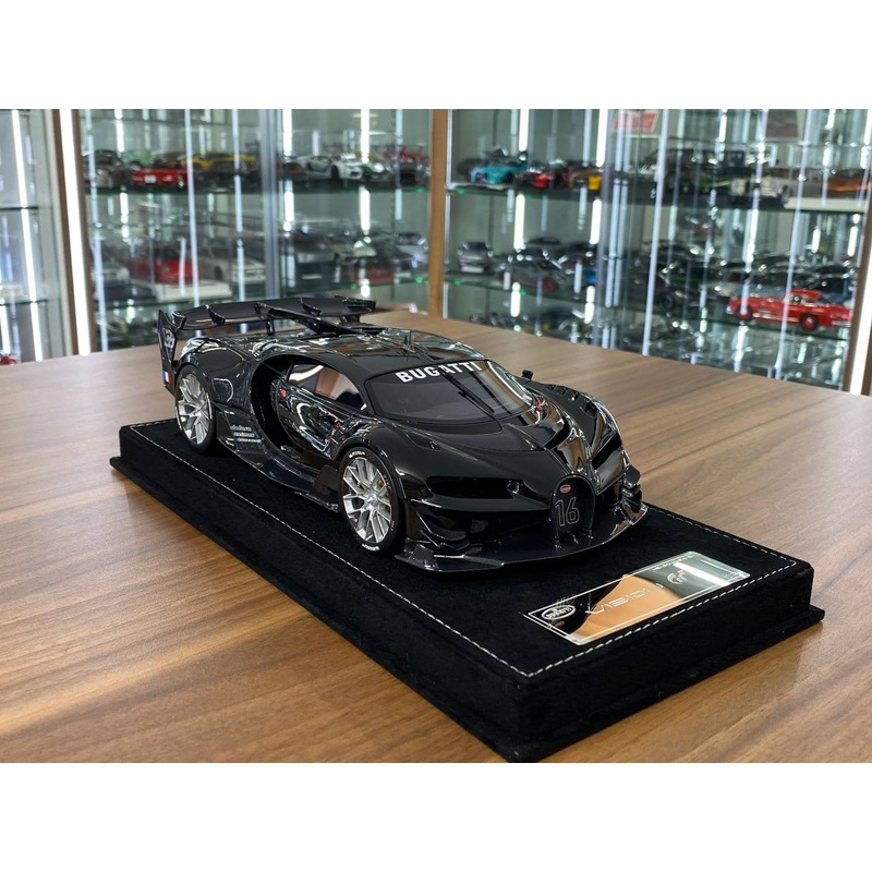 1/18 resin Models Limited 30 pcs HH Models Bugatti Vision GT Diamond Black / black Carbon