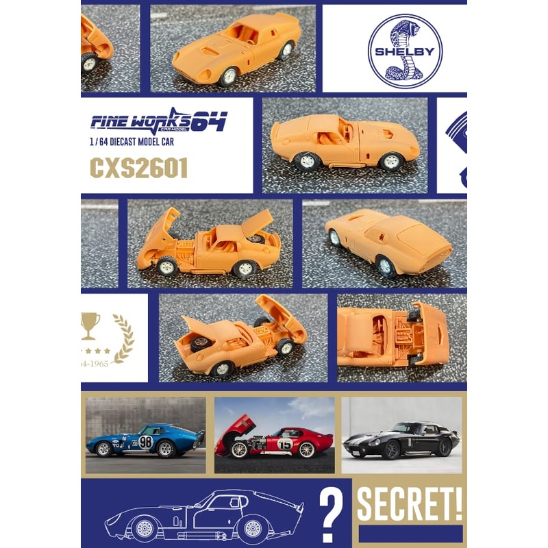 Fine Works64 1/64 ShelbyCobraDaytonaCoupe(CSX2601)