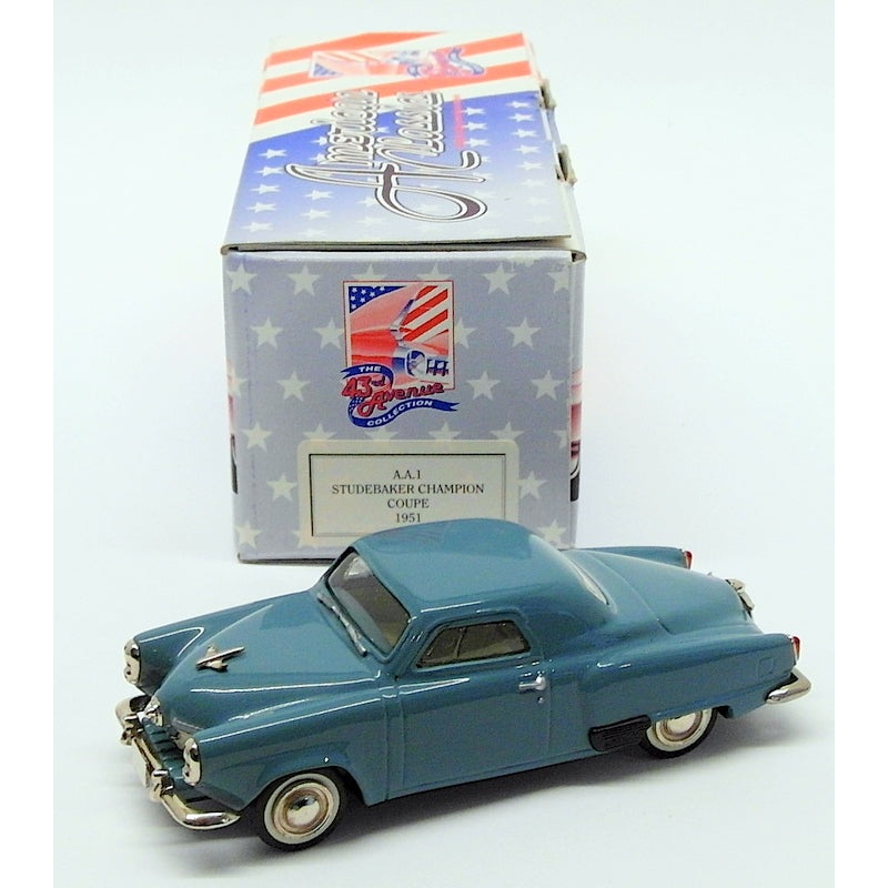 American Classics 1/43 Scale Model AA1 - 1951 Studebaker Champion Coupe - Blue