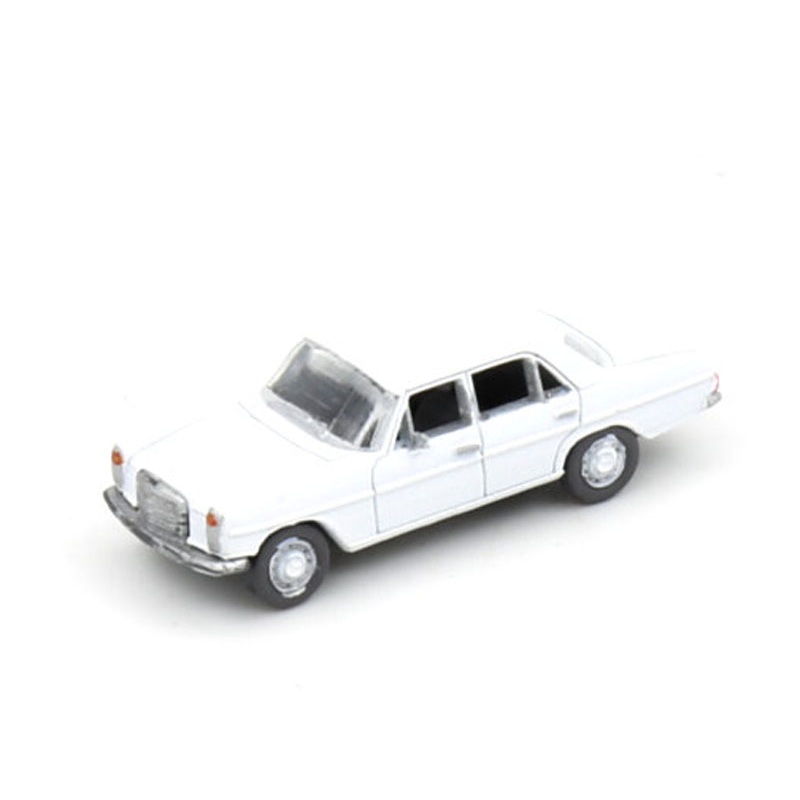 Finished model car Mercedes-Benz 200 (W115) white