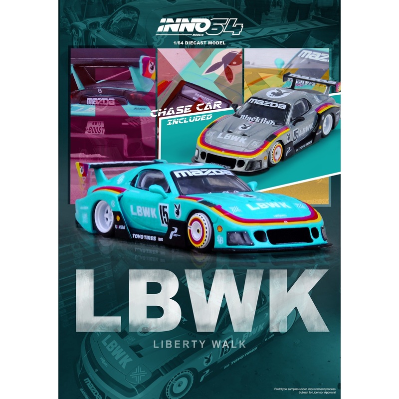 Inno64 1/64 Mazda RX7 (FD3S) LB-Super Silhouette ***China Exclusive***