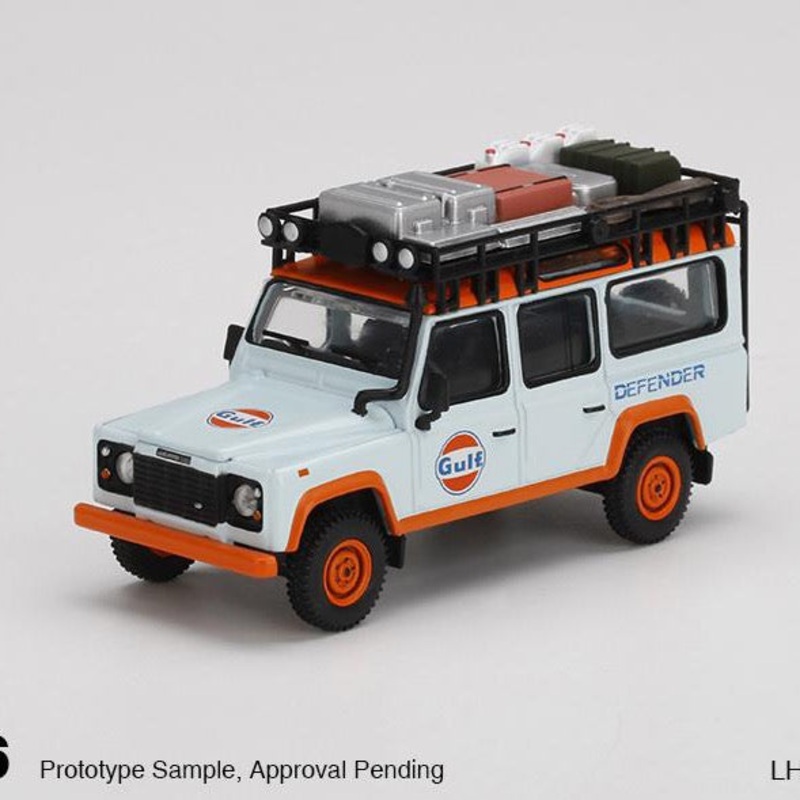 Mini GT 1:64 Land Rover Defender 110 Gulf [USA EXCLUSIVE PRODUCT] ***in clamshell blisters***