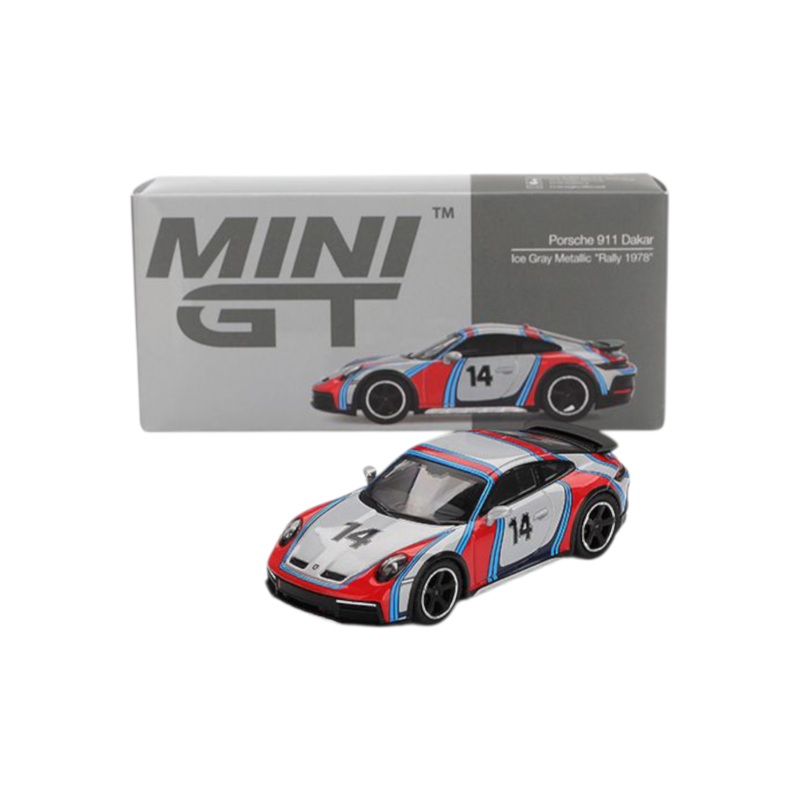 Mini GT Porsche 911 Dakar (Ice Gray Metallic Rally 1978) Code-964 1:64 Scale