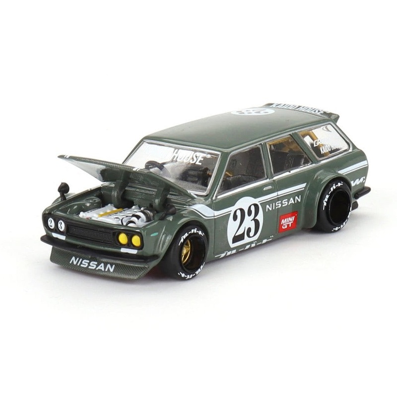 Mini GT x KaidoHouse 1/64 Datsun KAIDO 510 Wagon CARBON FIBER V3
