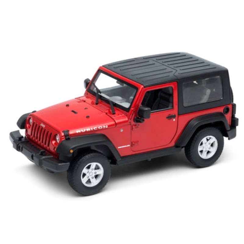 Welly Jeep Wrangler Rubicon - Soft Top Red