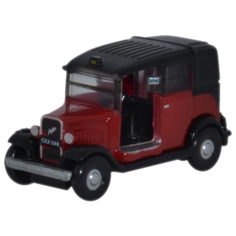 Austin Low Loader Taxi Burgundy - 1:148 Scale