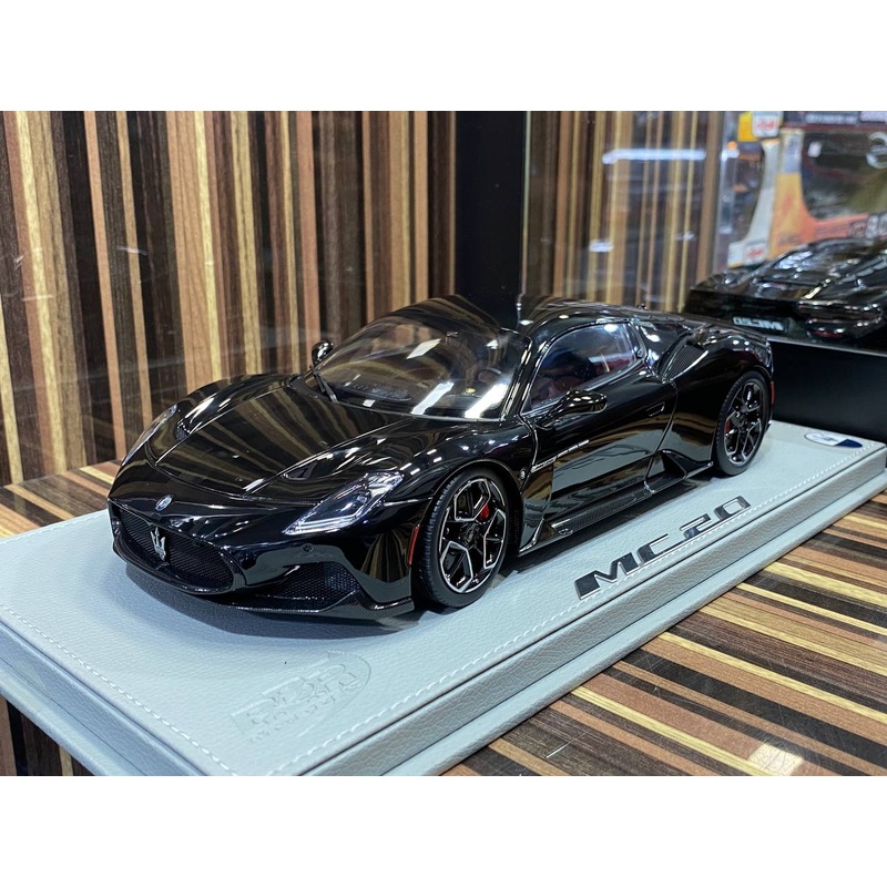 BBR Models Maserati MC20 - 1/18 Metal Diecast, All Opening, Black