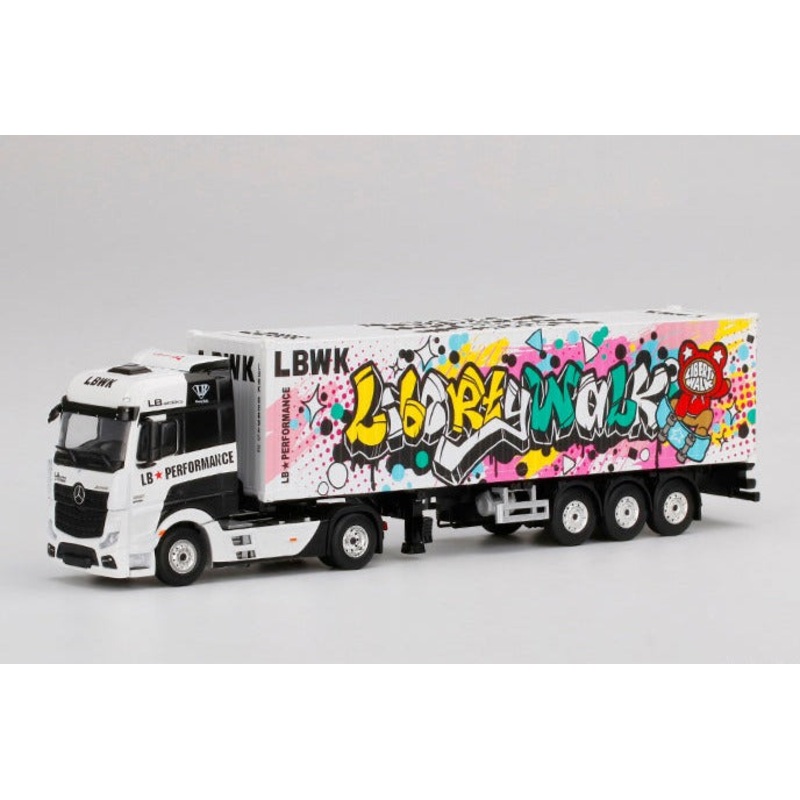 Mini GT 1/64 Mercedes-Benz Actros 40' LBWK Kuma Grafitti