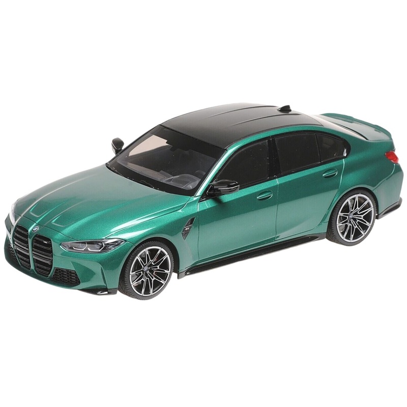 Minichamps 2020 BMW M3 Competition (G80) Isle of Man Green Metallic 1:18 SEALED