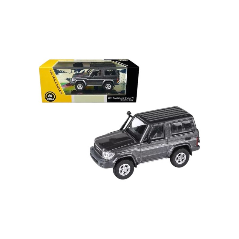 Para64 2014 Toyota Land Cruiser 71 Graphite Grey 1:64 Scale Diecast