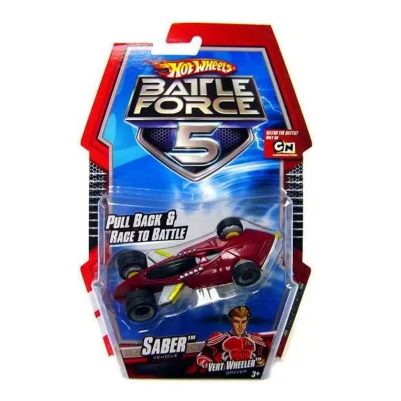 PRE-OWNED Hot Wheels Battle Force 5 Pull Back Saber Diecast Car