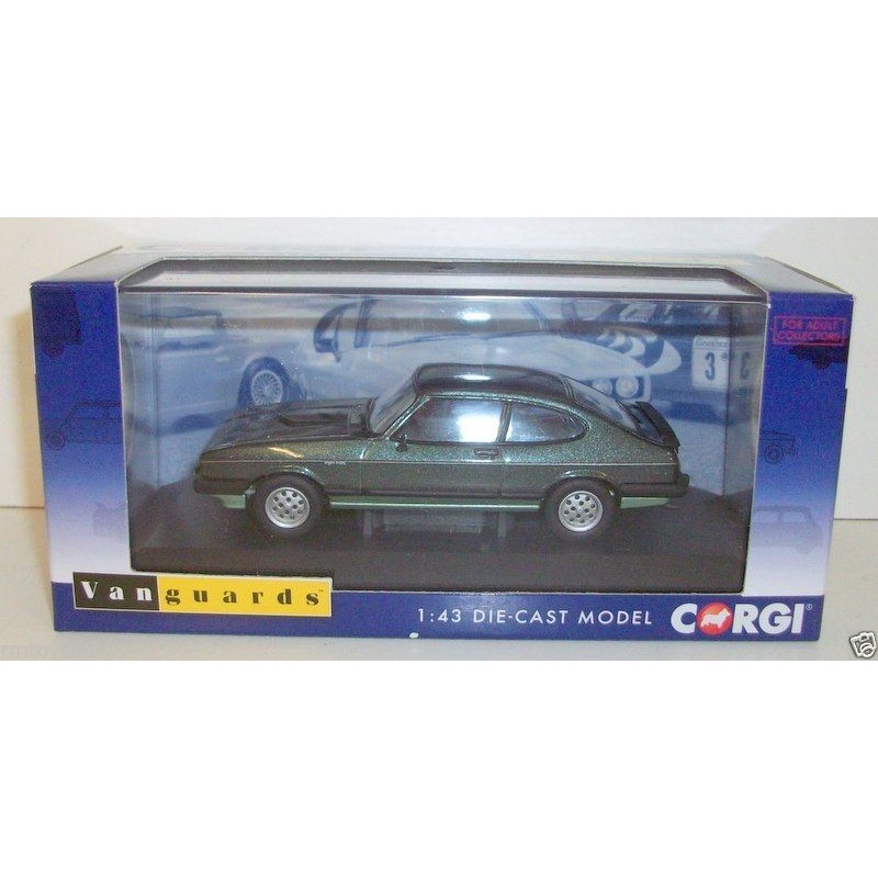 VANGUARDS 1/43 VA10812 FORD CAPRI MK3 2.8 INJECTION FOREST GREEN / CRYSTAL GREEN
