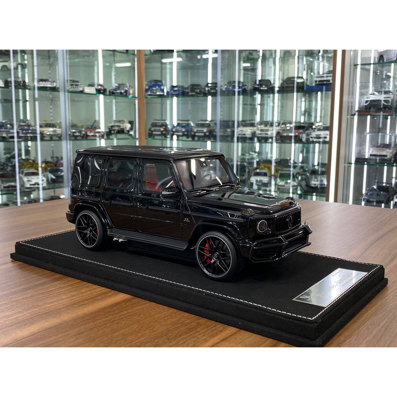 1/18 Resin Model - Mercedes-Benz AMG G63 with Removable Grill (Black/Red Interior) by Vehicle Art
