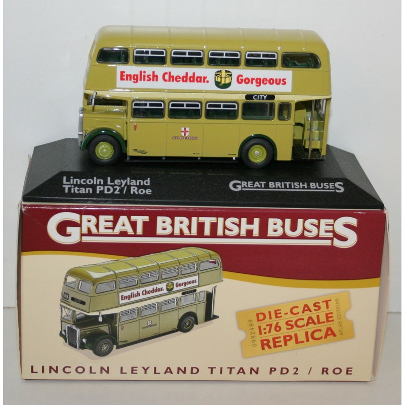 ATLAS 1/76 SCALE 4 655 121 LINCOLN LEYLAND TITAN PD2 / ROE