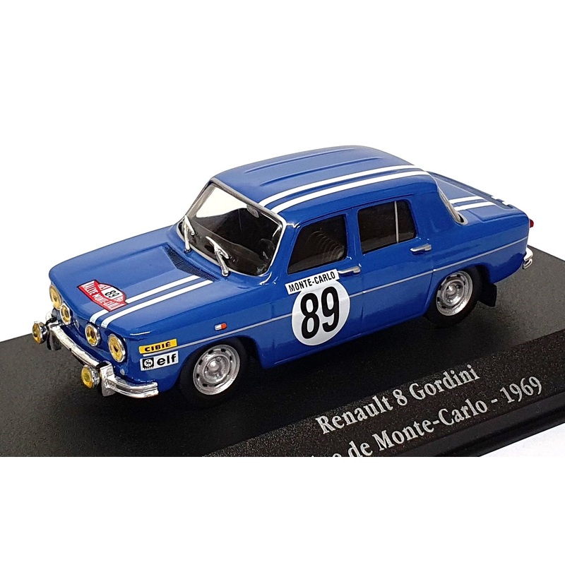 Atlas Editions 1/43 Scale 2 235 017 - Renault 8 Gordini #89 Monte Carlo 1969