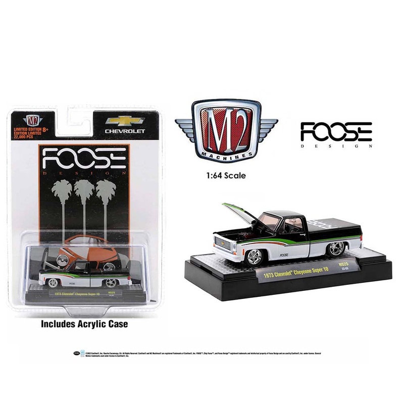 M2 Machines 1/64 Hobby Exclusive CHIP FOOSE 1973 Chevy Cheyenne Super 10