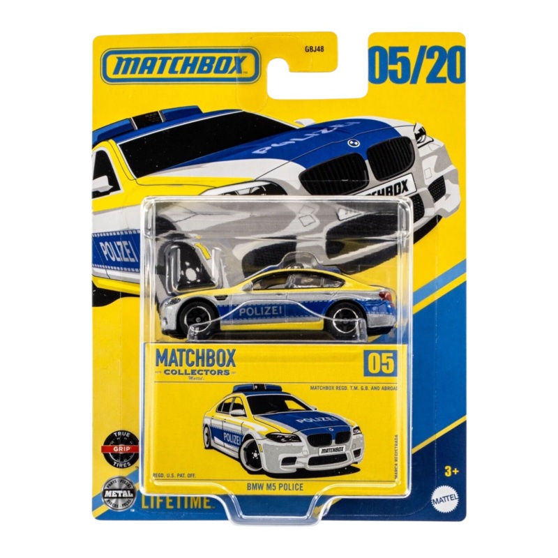 Matchbox Collectors Series BMW M5 Police 05/20 Imported Mainline 1:64 Scale